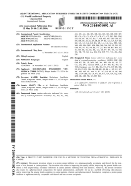 WO 2014/076092 Al 22 May 20 14 (22.05.2014) W P O P C T