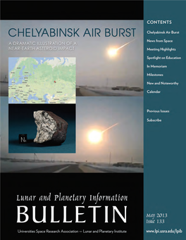 Chelyabinsk Air Burst a Dramatic Illustration of a Near-Earth Asteroid Impact