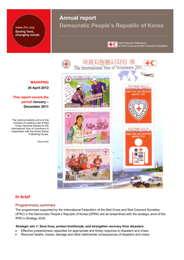 Annual Report Democratic People's Republic of Korea