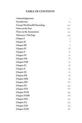 Table of Contents