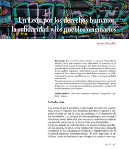 Un León Por Los Derechos Humanos, La Solidaridad Y Los Pueblos Originarios