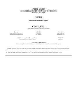 COHU, INC. (Exact Name of Registrant As Specified in Its Charter)