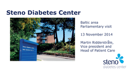 Welcome to Steno Diabetes Center