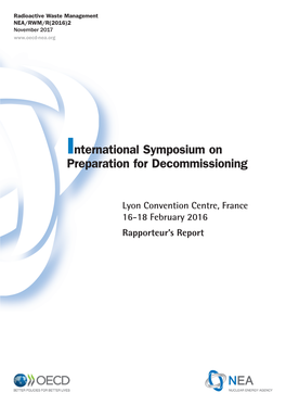 International Symposium on Preparation for Decommissioning