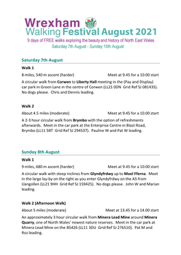 Wrexham Walking Festival 2021 (16 July 2021).Pdf