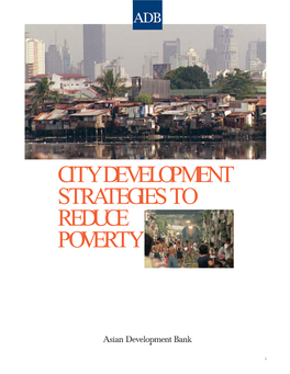 City Development Strategies to Reduce Poverty