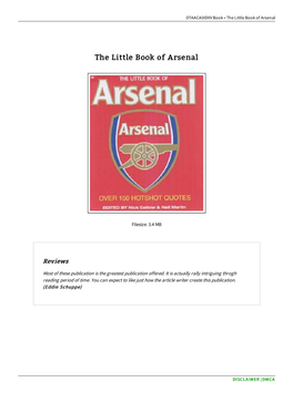 Read PDF ^ the Little Book of Arsenal