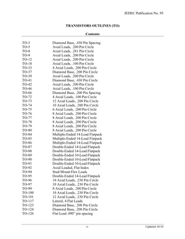 Transistor Standards