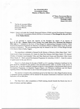 5. the State Govt. After Compilation of Skill Training Should Furnish the Block-Wise List of Name of Trainees and Their Address