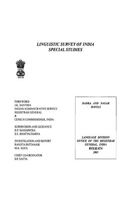 Linguistic Survey of India Special Studies