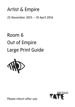 Artist & Empire Room 6 out of Empire Large Print Guide