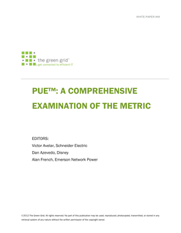 Pue™: a Comprehensive Examination of the Metric