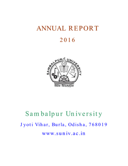 ANNUAL REPORT Sambalpur University