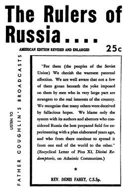 Rulers-Of-Russia-By-Denis-Fahey.Pdf