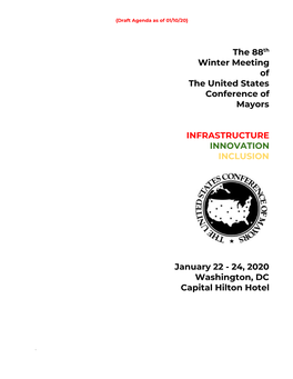 The 88​Th Winter Meeting of the United States Conference of Mayors