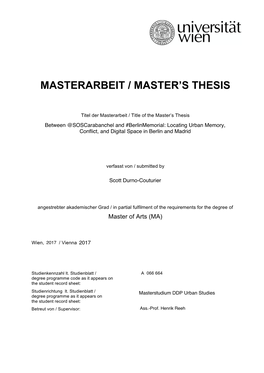 Masterarbeit / Master's Thesis