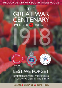 Great War Centenary 1914-1918 2014-2018 1918