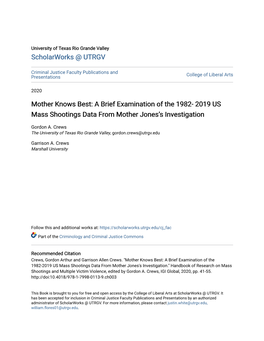 2019 US Mass Shootings Data from Mother Jonesâ•Žs Investigation