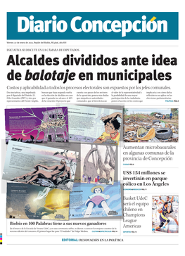 Alcaldes Divididos Ante Idea De Balotajeen Municipales