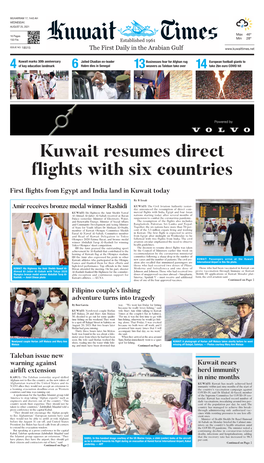 Kuwait Resumes Direct Flights with Six Countries