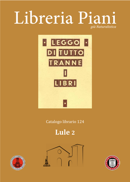 Catalogo 124: Lule 2 Libreria Piani Tel