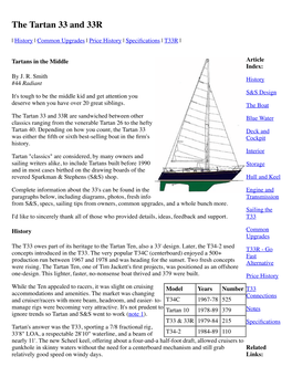 Tartan 33 Profile and Perspective