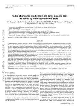 Radial Abundance Gradients in the Outer Galactic Disk As Traced