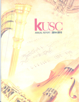 KUSC 2014-15 Annual Report (PDF)