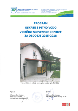 115082Program Oskrbe S Pitno Vodo V Občini Slovenske Konjice 2015