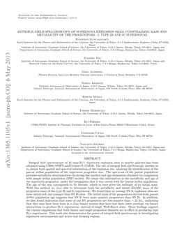 Integral Field Spectroscopy of Supernova Explosion Sites: Constraining Mass and Metallicity of the Progenitors-I. Type Ib and Ic Supernovae