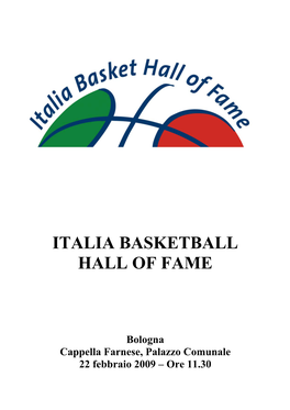 Italia Basketball Hall of Fame