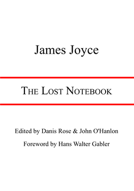 The Lost Notebook