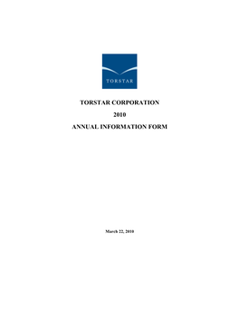 2010 Annual Information Form