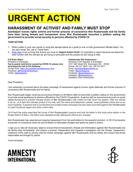 Urgent Action