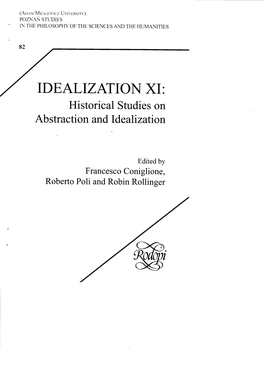 IDEALIZNIONXI: Historicalstudies on Abstractionand Ideal Tzation