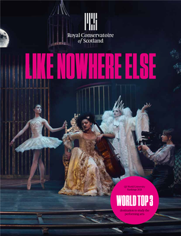 WORLD TOP 3 Destination to Study the Performing Arts WELCOME