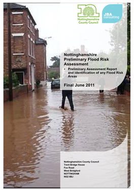 Nottinghamshire Preliminary Flood Risk Assessment Final June 2011