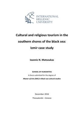 Cultural and Religious Tourism in the Southern Shores of the Black Sea: Izmir Case Study