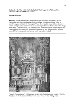 Designs for the Altar of St. Paul's Cathedral