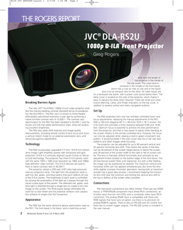 Widescreen Review Magazine's Review of the DLA-RS2
