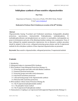 H-Phosphonate DNA Synthesis Without Amino Protection