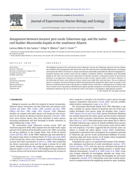 Antagonism Between Invasive Pest Corals Tubastraea Spp