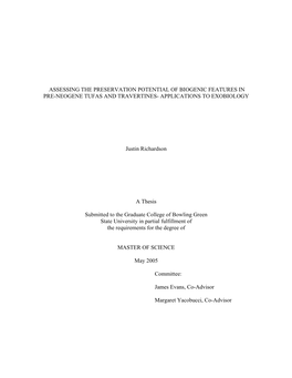 View of the Thesis, in Addition to Providing Additional Contacts to Researchers