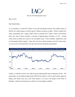 Shareholder Letter