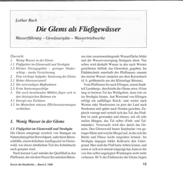 Die Glems Als Fließgewässer