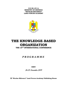 The Knowledge -Based Organization