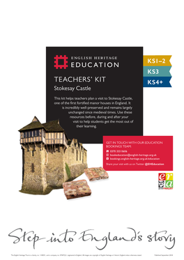 Stokesay Castle Teachers'