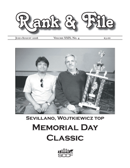 Memorial Day Classic Los Angeles Open October 6-8, 2006 $8,000 Prize Fund (Based on 200 Players, 50% of Each Prize Guaranteed)