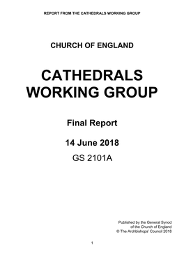 Cathedrals Working Group