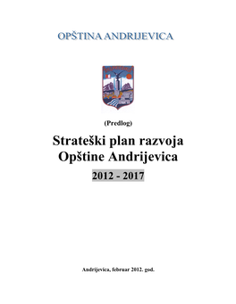 Strateški Plan Razvoja Opštine Andrijevica 2012-2016